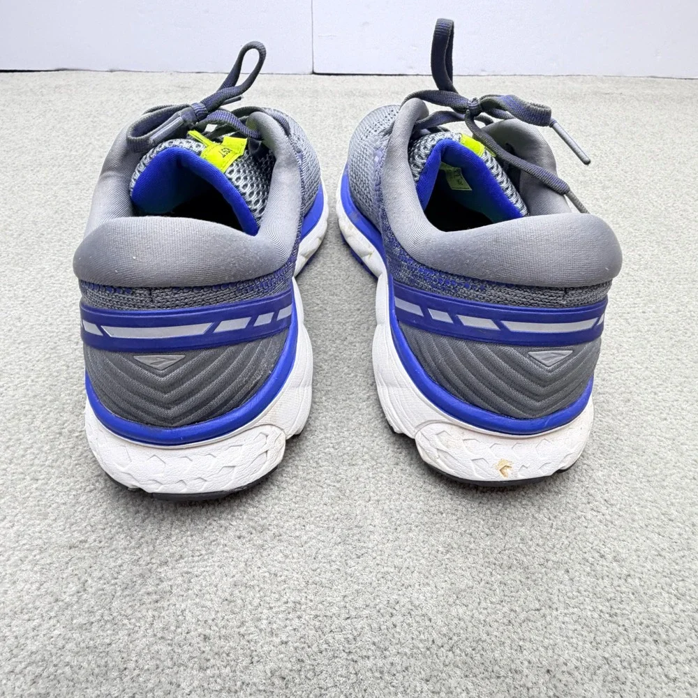 Brooks Ghost 11 Mens Running Shoes Size 12D Grey Blue Mesh Uppers 1102881D006